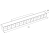 Maxlight Lampa Magnetyczna Liniowa Biała System ZigBee 12W 666lm 2700-5000K M0026Z
