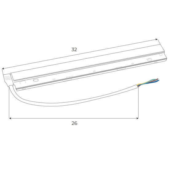 Maxlight Zasilacz Wewnętrzny 100W Do Szyn Magnetycznych, Kolor Biały MA0021