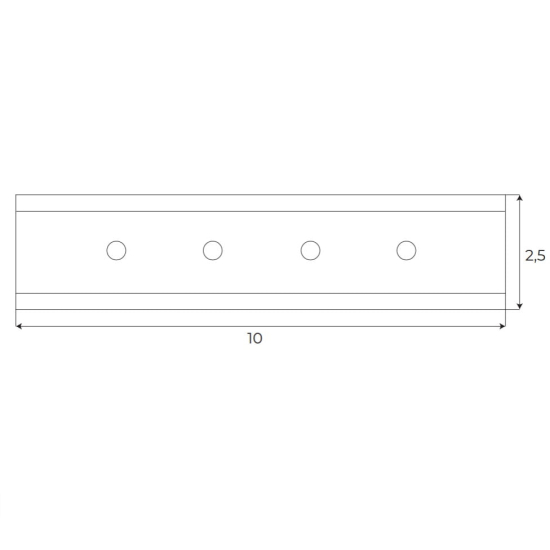 Maxlight Adaptor Do Łączenia Szyna + Szyna (1 Sztuka) Mt0018, Mt0019, Mt0028, Mt0029 MA0025