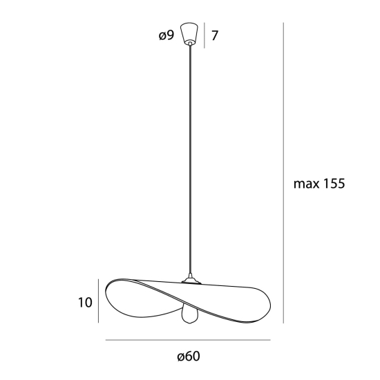 Maxlight Lampa Wisząca Nap P0581