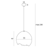 Maxlight Lampa Wisząca Nest P0539