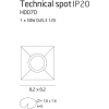 Maxlight Oprawa Wpustowa Technical Spot GU5.3 H0070