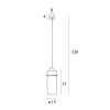 Maxlight Lampa Wisząca Signature B Amber Glass P0602
