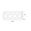Maxlight 4L Modular Moduł LED 12W  HM180 4L