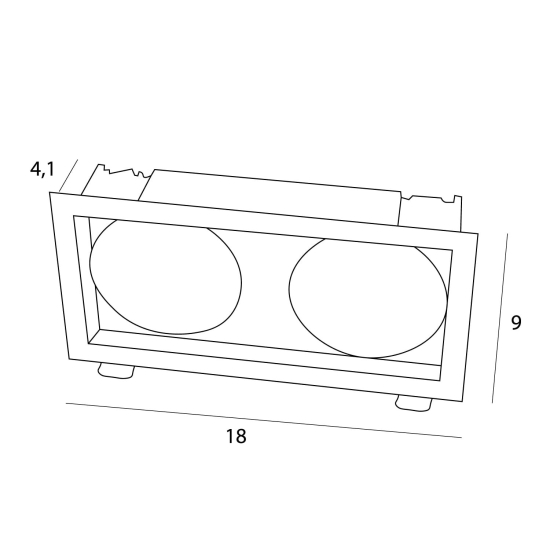 Maxlight Oprawa Wpustowa Spilio, Do Skompletowania Z Modułem Hm190 I Trafo Ht190 SPILIO H190.05