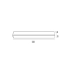 Maxlight Lampa Sufitowa Flex 15W Czarna C0259