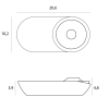 Maxlight Lampa Sufitowa Vector 10W Biała C0267