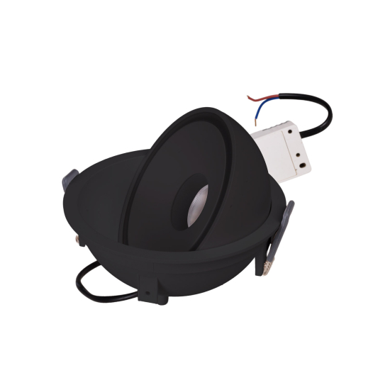Maxlight Lampa Wpustowa Vector 10W Czarna H0140