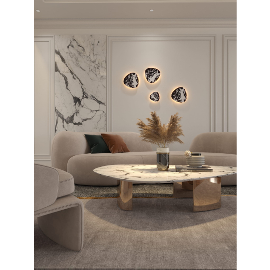 Maxlight Kinkiet Marbles 10W Czarny W0392