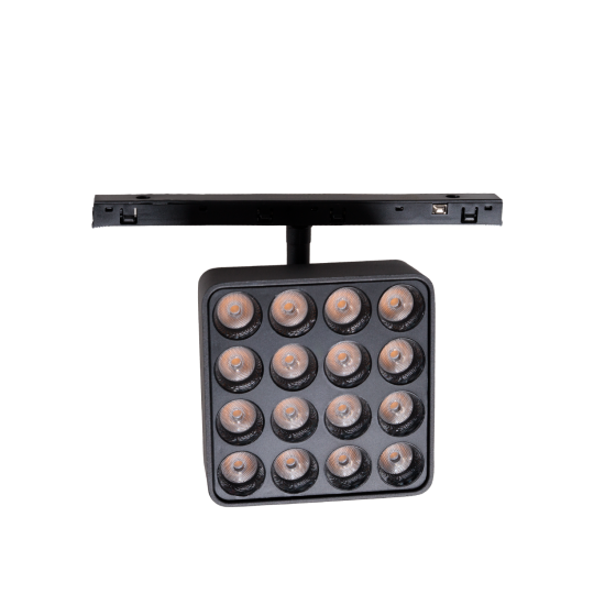 Maxlight Raster 12W Czarny Kwadrat 2700-5000K Zigbee- Micro11 N0013Z