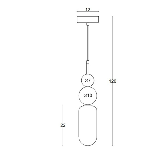 Maxlight Lampa Wisząca Roma Black P0641 (dawniej P0600)