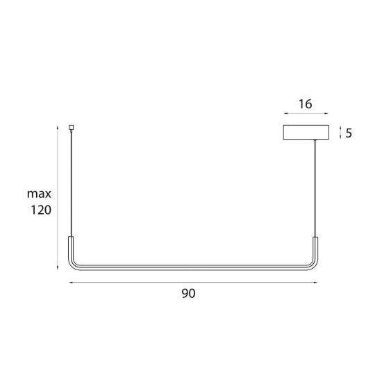 Maxlight Lampa Wisząca Urus 17W P0644