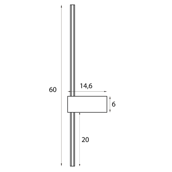 Maxlight Kinkiet Spirit 60cm 9W Złoty W0414