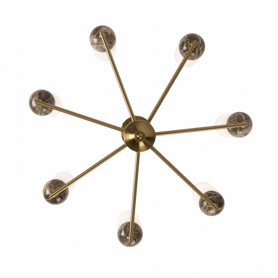 Maxlight Lampa Wisząca Nova Gold 7L P0633