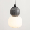 Maxlight Lampa Wiszaca Modern 5W Opal + Dark Grey P0626