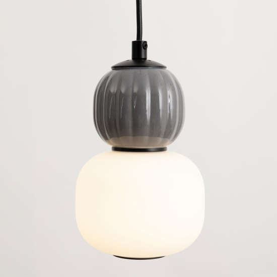Maxlight Lampa Wiszaca Modern 5W Opal + Dark Grey P0626