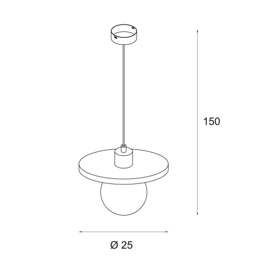 Maxlight Lampa Wisząca Lando P0650