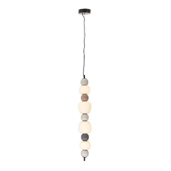 Maxlight Lampa Wiszaca Modern 32W, Opal + Dark Grey+Medium Brown+Light Grey P0631