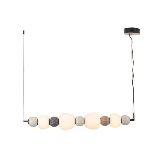 Maxlight Lampa Wiszaca Modern 32W, Opal + Dark Grey+Medium Brown+Light Grey P0631