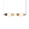 Maxlight Lampa Wiszaca Modern 28W, Opal + Dark Grey+Medium Brown+Light Grey P0630