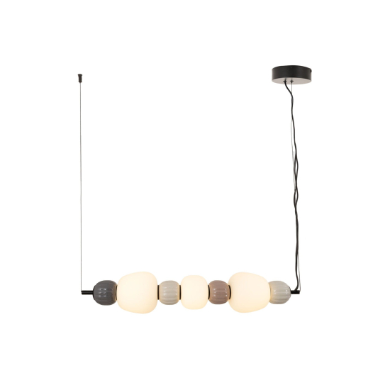 Maxlight Lampa Wiszaca Modern 28W, Opal + Dark Grey+Medium Brown+Light Grey P0630