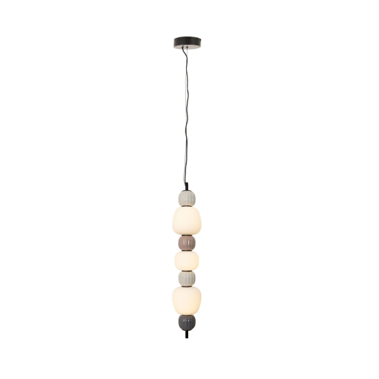 Maxlight Lampa Wiszaca Modern 28W, Opal + Dark Grey+Medium Brown+Light Grey P0630