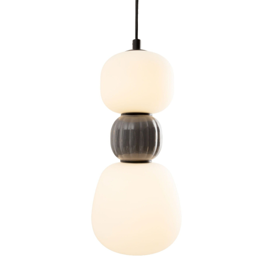 Maxlight Lampa Wiszaca Modern 13W, Opal + Dark Grey P0629