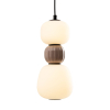 Maxlight Lampa Wiszaca Modern 13W, Opal + Medium Brown P0628