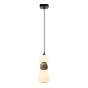 Maxlight Lampa Wiszaca Modern 13W, Opal + Medium Brown P0628