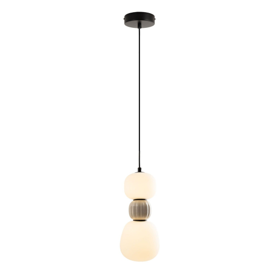 Maxlight Lampa Wiszaca Modern 13W, Opal + Light Grey P0627