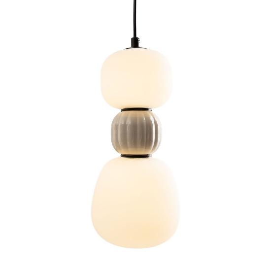 Maxlight Lampa Wiszaca Modern 13W, Opal + Light Grey P0627