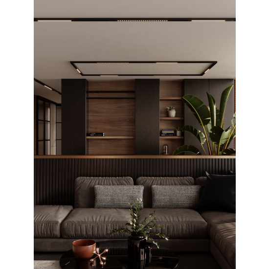 Maxlight M0055Z Magnetic Raster płaski 58cm Zigbee Lampa Systemu Magnetic czarny