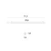 Maxlight M0057Z Magnetic Linia płaska 72cm Zigbee Lampa Systemu Magnetic biały