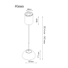 Maxlight P0666 Cuccina Lampa Wisząca beżowy RAL1019