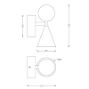 Maxlight W0444 Bingo Kinkiet czarny