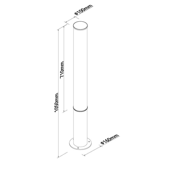 Maxlight F0064 Gardenia 25W IP65 Ogrodowa Stojąca czarny