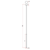 Maxlight P0667 Metalic Lampa Wisząca czarny