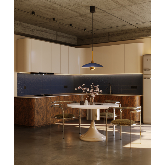 Maxlight P0675 Manuka Lampa Wisząca niebieski + złoty