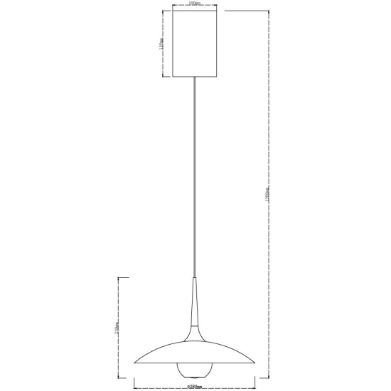Maxlight P0676 Manuka Lampa Wisząca czarny + złoty
