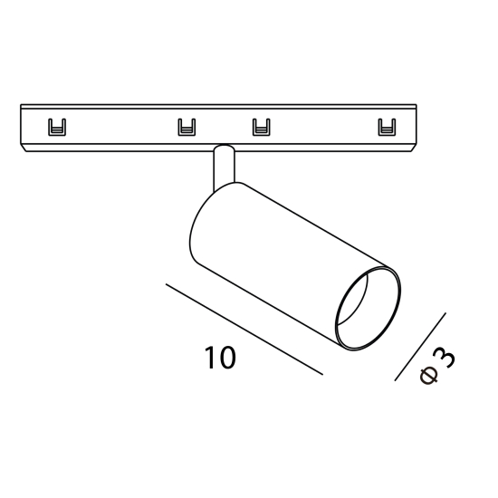 Maxlight N9002Z Micro11 Reflektor 10W  Zigbee Lampa systemu Mirco11 biały