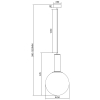 Maxlight P0693 Rainbow Lampa Wisząca musztardowy RAL 1017