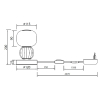 Maxlight T0071 Modern Lampy stołowe szarobiały RAL 9002