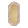 Maxlight W0478 Travertino Oval Ścienna/Kinkiet złoty