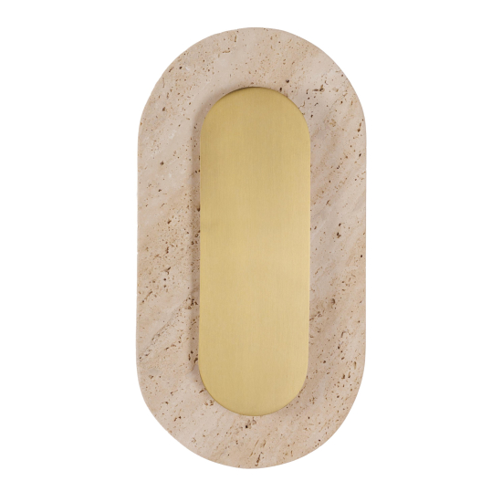 Maxlight W0478 Travertino Oval Ścienna/Kinkiet złoty