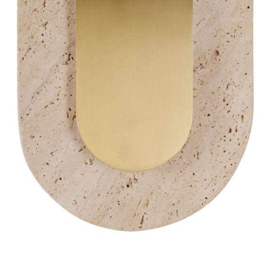 Maxlight W0478 Travertino Oval Ścienna/Kinkiet złoty