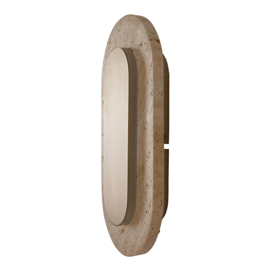 Maxlight W0478 Travertino Oval Ścienna/Kinkiet złoty
